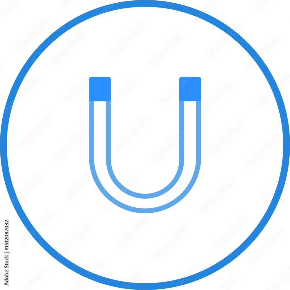 Minimalist Magnet Icon Design: A Symbol of Attraction and Scientific Principles Minimalist Magnet Icon Design: A Symbol of Attraction and Scientific Principles