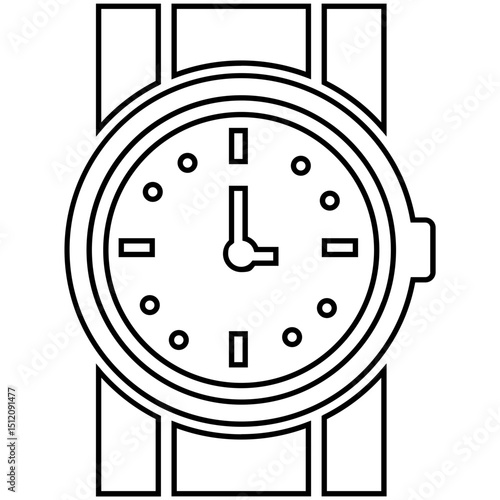 Watch, wristwatch icon