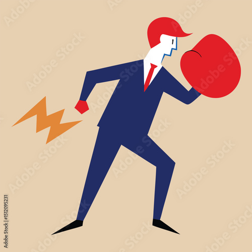 Businessman with Back Pain Overworked and Stressed