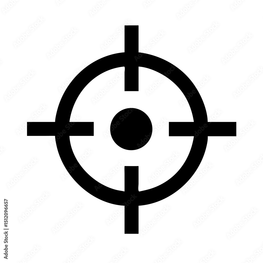 Obraz premium crosshair center target icon design