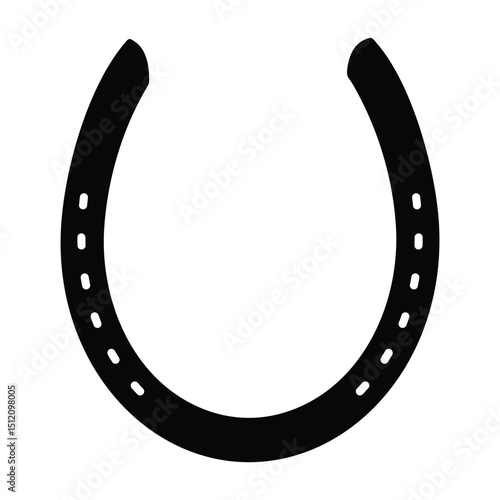 Horse Shoe Silhouette Icon