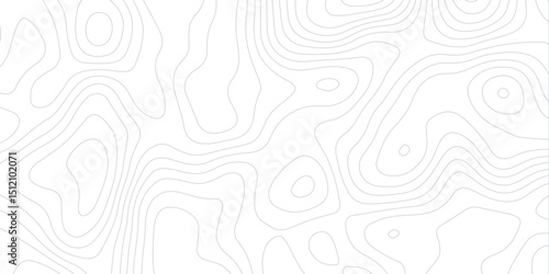 Topographic white and gery wavey contour line style map white background.