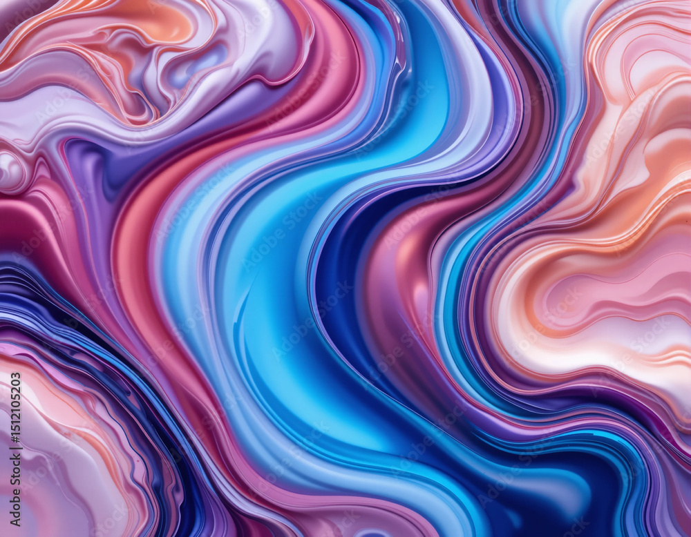 Obraz premium Fluid Harmony – Abstract Liquid Background