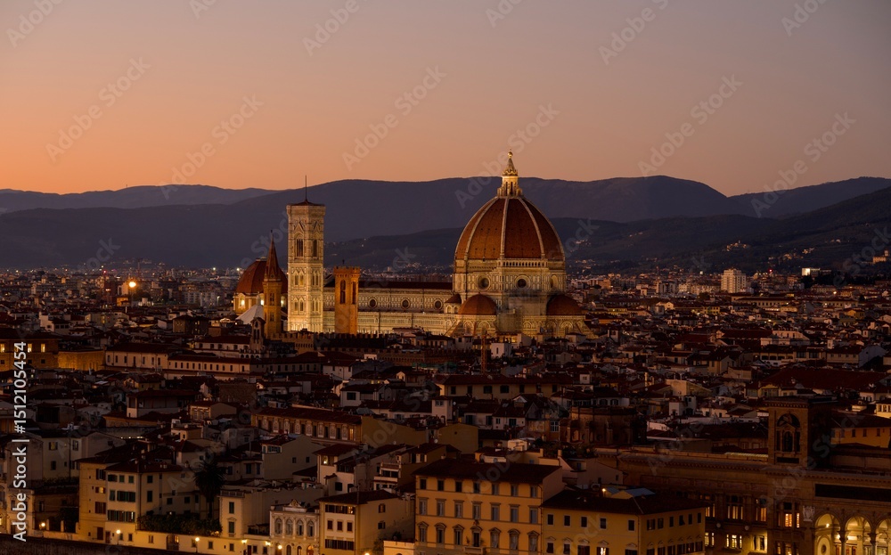 Fototapeta premium Santa Maria del Fiore Cathedral in Florence, Italy, Gothic architecture