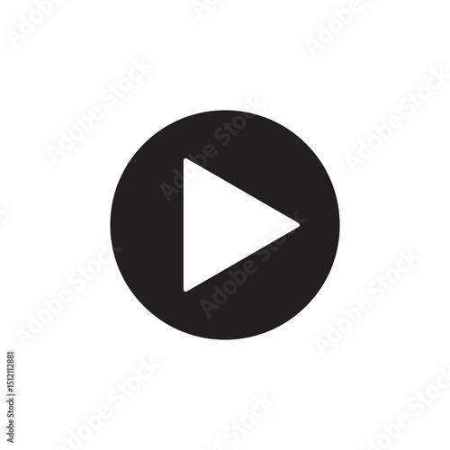 Editable audio play icon vector illustrator
