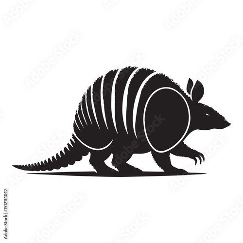 Armadillo Vector silhouette Eps. Armadillo