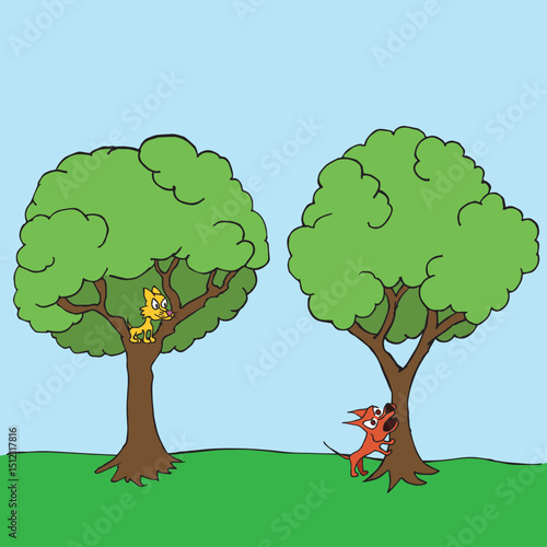 Barking Up The Wrong Tree Cartoon