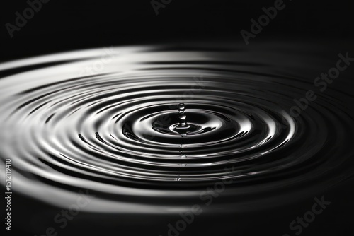 Wallpaper Mural Black water surface ripple with sunlight effect Torontodigital.ca