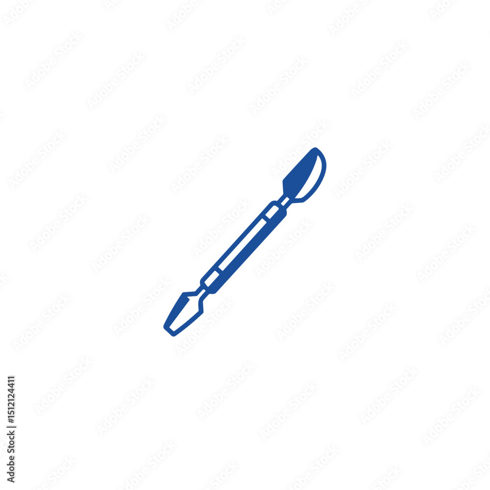 Cuticle pusher icon for manicure and personal hygiene apps Cuticle pusher icon for manicure and personal hygiene apps