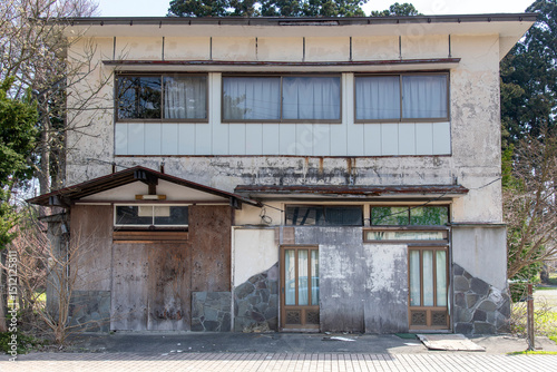 Konstfotografi An abandoned, dilapidated and vacant building in rural Japan (Akiya in Japanese)