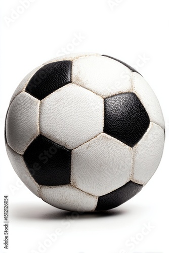 Exciting soccer match ball indoor sports facility image capture studio setting close-up view athletic concept
