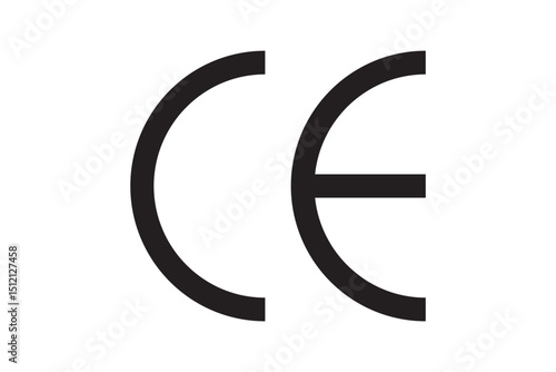 CE marking icon vector