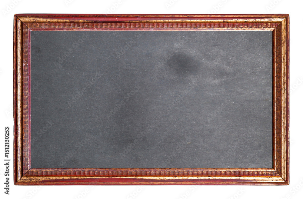 Fototapeta premium Vintage framed blackboard isolated on white background