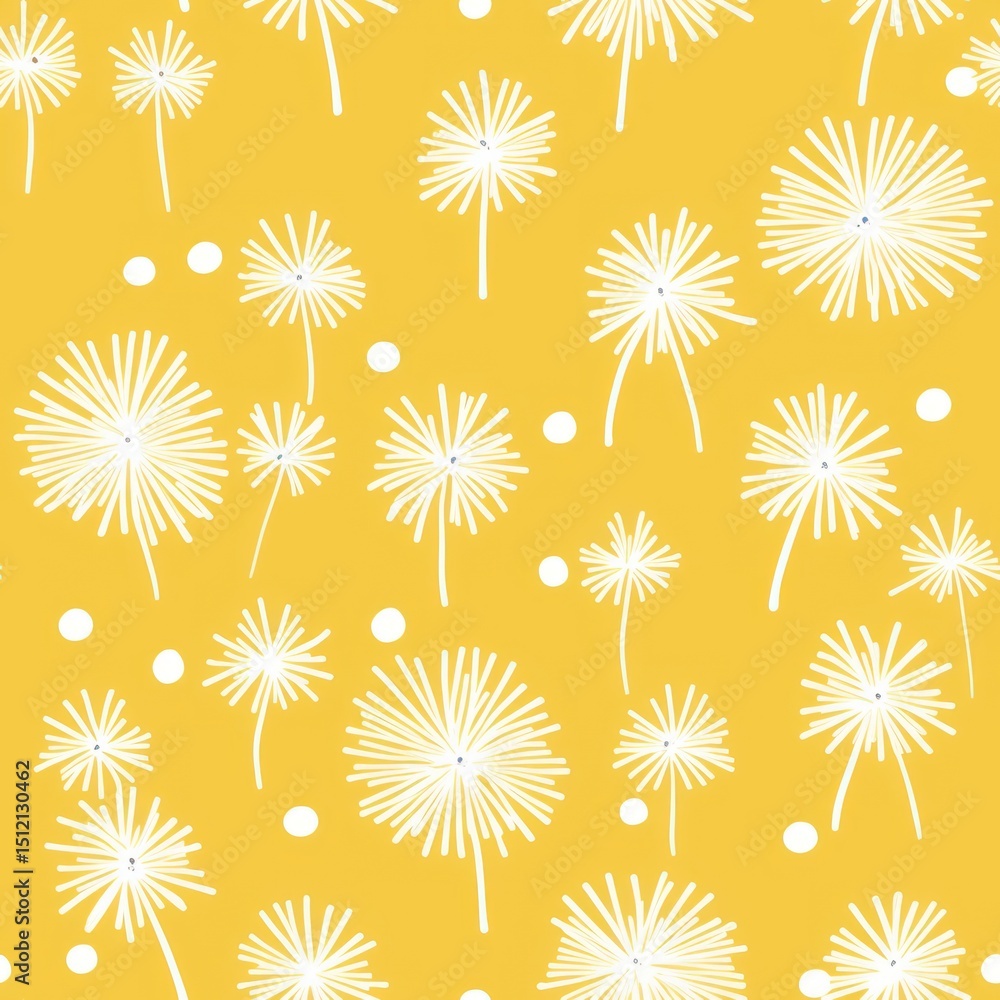 Dandelion pattern backgrounds flower. Dandelion pattern backgrounds flower.