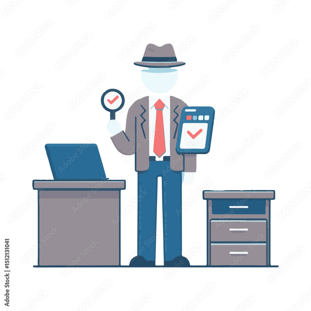 illustration design of an auditor
illustration design of an auditor