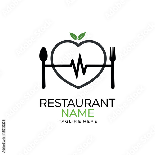 Elegant restaurant vector logo design for fine dining, cafe or brand company 
