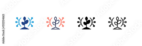 Smart Farm icon set multiple style collection