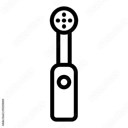 Electric toothbrush icon. Vector line icon
