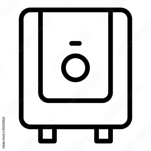 Water heater icon. Vector line icon
