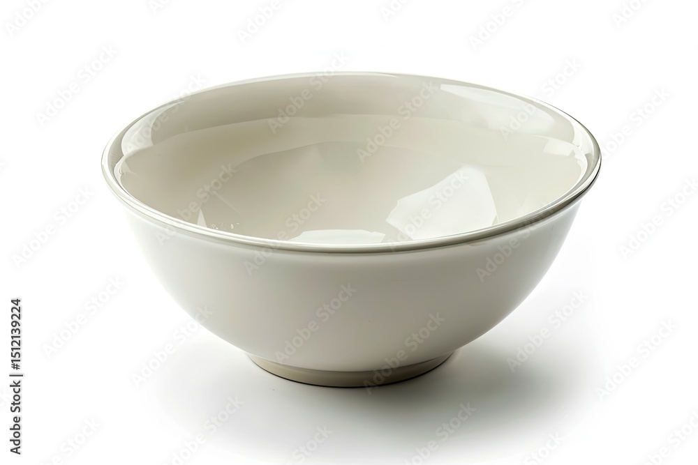 flawless picture of Empty ceramic bowl isolated on white background flawless picture of Empty ceramic bowl isolated on white background
