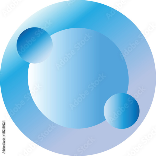 blue round circle