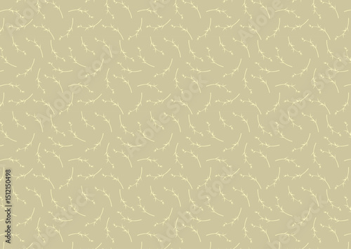 【日本の伝統模様】竹のシームレスパターン（黄系） / Take – Japanese Traditional Bamboo Pattern (Yellow Tones)