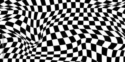 Abstract pattern wave background checkerboard