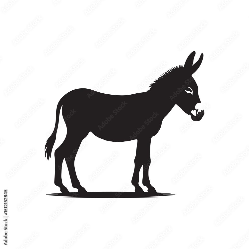donkey vector silhouette clip art logo design illustration donkey vector silhouette clip art logo design illustration