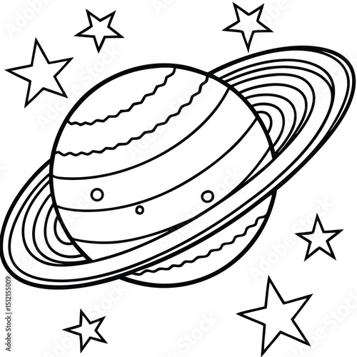 vector illustration of a Planet