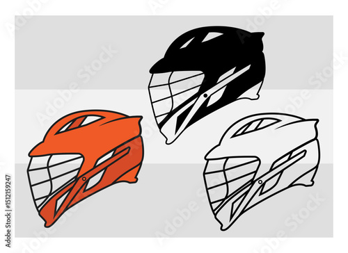 Lacrosse Helmet SVG Silhouette Bundle, Lacrosse Silhouette, Sports Svg, Helmet Svg, Lacrosse Sticks Svg, Lacrosse Png, Lacrosse Svg Images, Cut Files