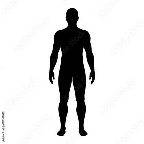 Human Hue silhouette icon vector flat design on white background