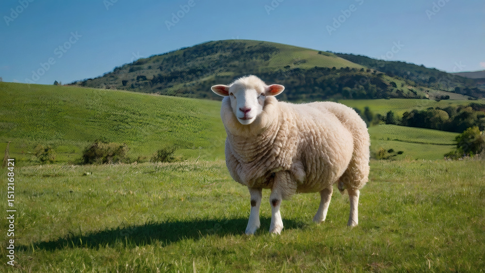 Fototapeta premium sheep on a meadow