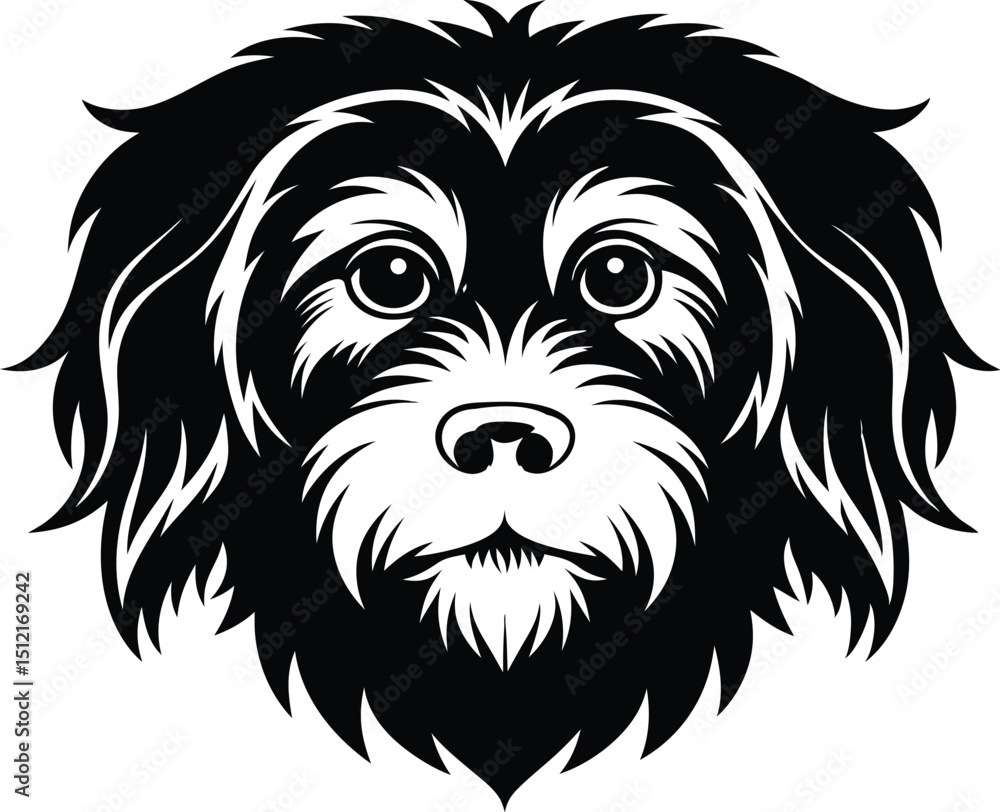 Fototapeta premium dog, animal, white, head, vector, lion