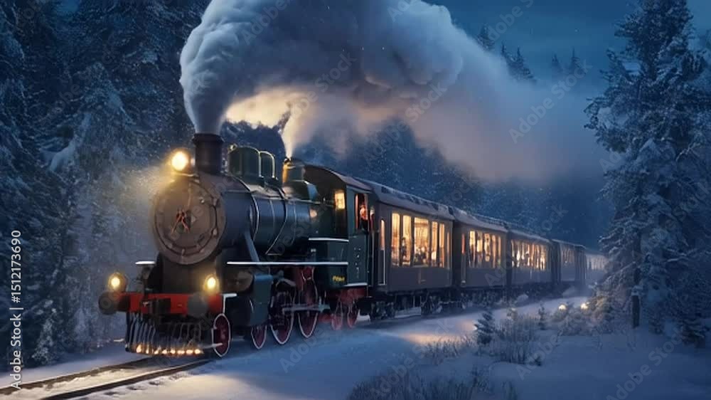 Enchanted Winter Train Journey Enchanted Winter Train Journey