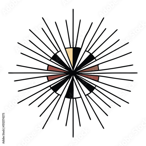 Black and white pencils with a macro black flower pattern