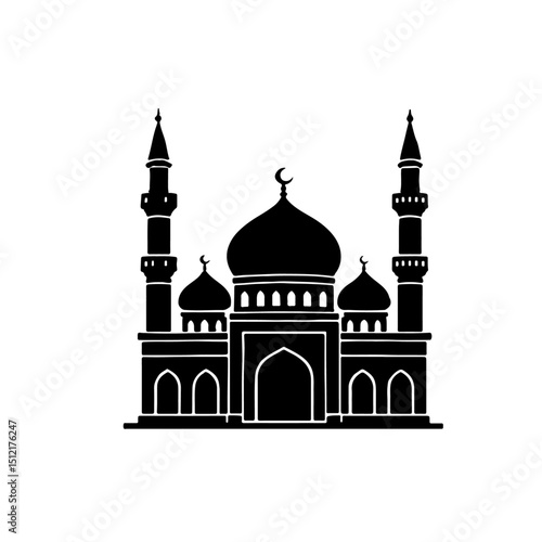 mosque vector design masjid sharif
