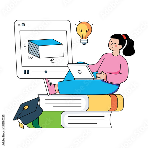 An illustration design of distance learning