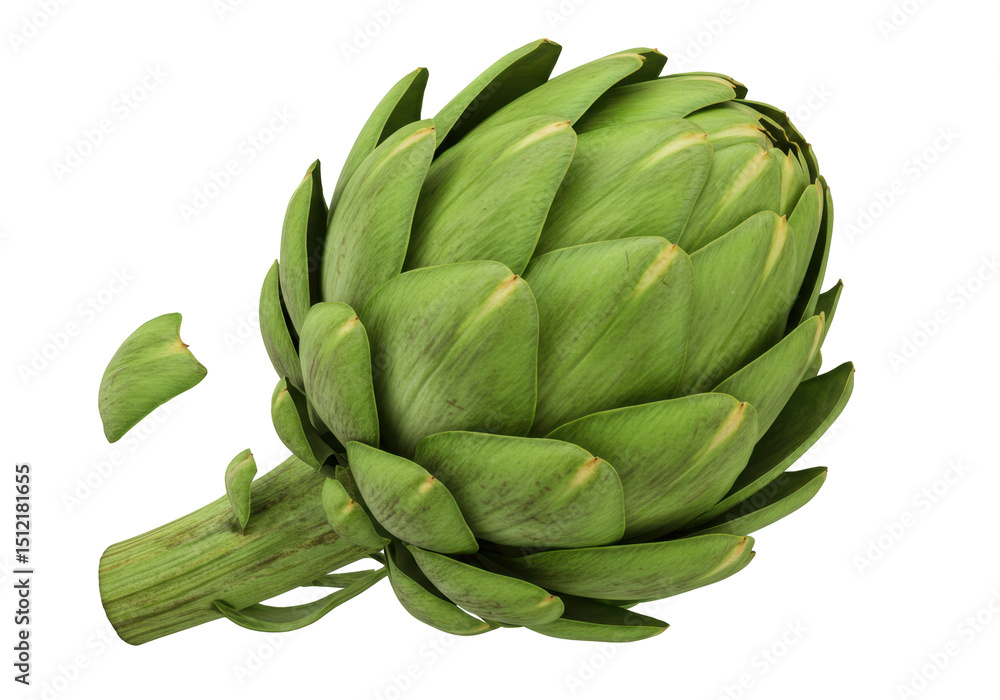 Fototapeta premium Artichoke isolated on dark background culinary and food concepts