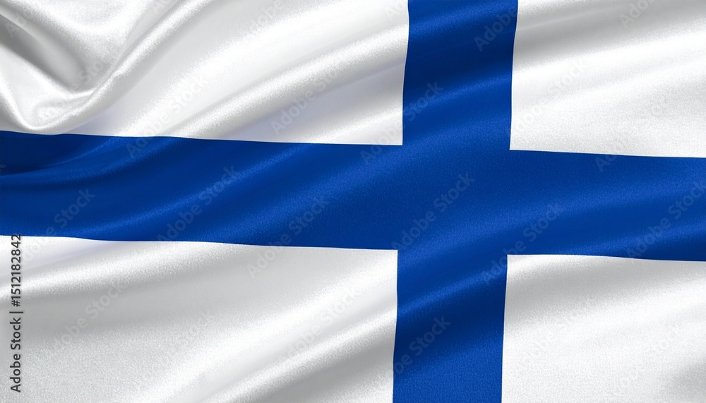 Naklejka premium flag of finland