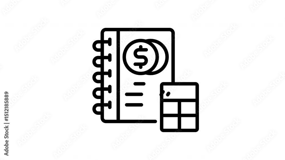 accounting book icon accounting book icon