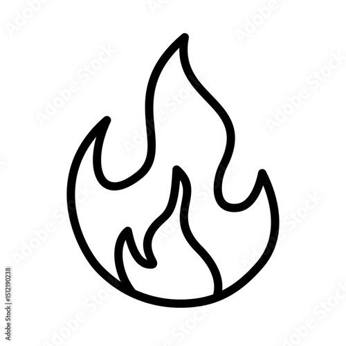 Burned Fire Energy Power Illustration