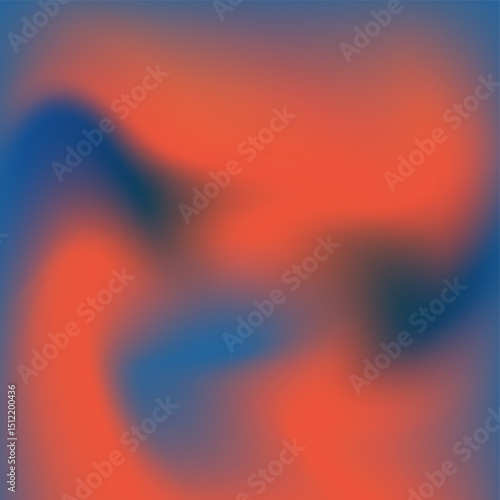 Vivid abstract gradient background featuring dynamic orange and blue hues blending smoothly into a captivating soft texture.