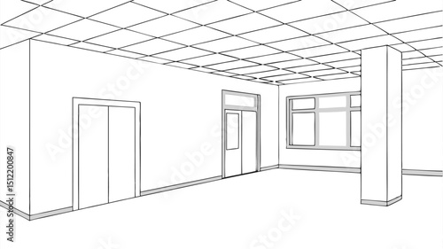 3d render of modern building