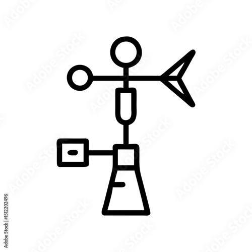 Simple weather station icon, for websites and apps