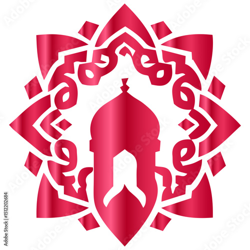 vector illustration of an abstract exquisite simplicity meets sacred ornamentation in premium vector artistry