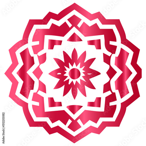 A visionary approach to mandala design, blending gold, gradient, and geometry