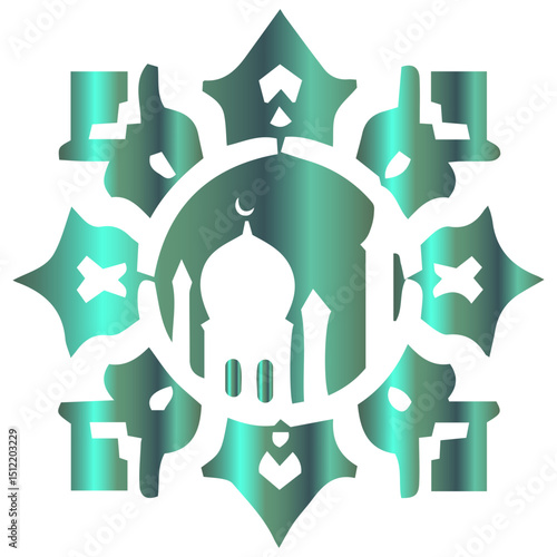 The poetic energy of geometric perfection infused with luxurious gold aesthetics