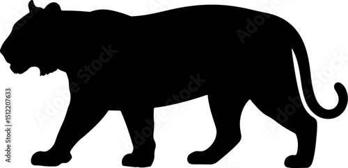 Tiger silhouette vector design