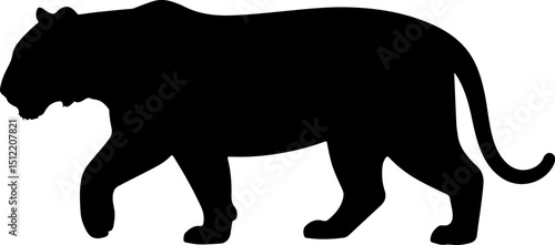 Tiger silhouette vector design