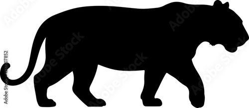 Tiger silhouette vector design